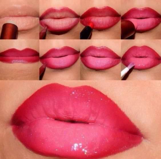 Как ровно красить губы