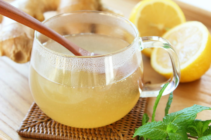 напиток лимон и мед
