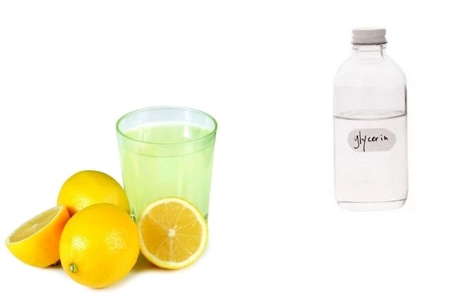 лимонный сок+глицерин